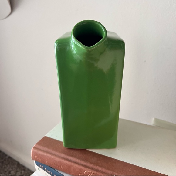 OXFORD USA Pottery Pitcher Jug green Mid Century Modern Watering Can Made in USA - Picture 5 of 7